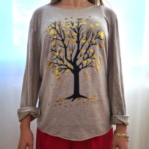Pull arbre & coeurs "Spiritual mode"